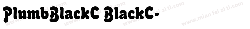 PlumbBlackC BlackC字体转换